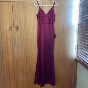 Lulu's Deep Red Maxi Dress